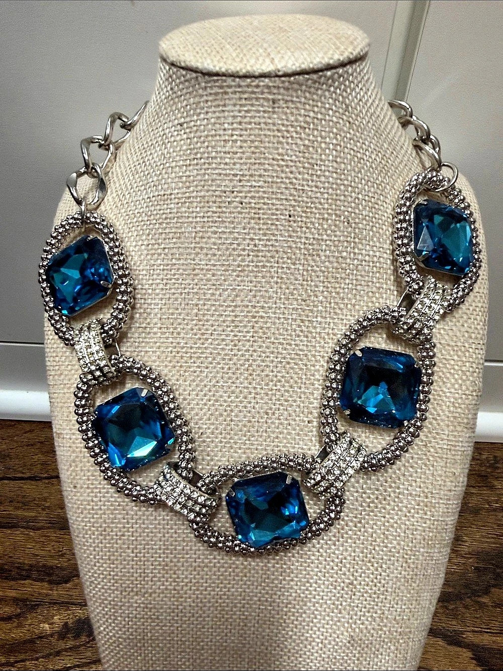 Blue Statement Necklace